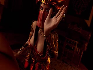 美杜莎给丑老头表演性感舞姿