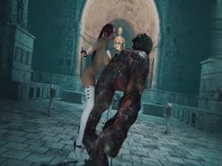 3D  沉沦在恶魔巨屌下的少妇