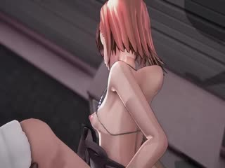 美琴看到意想不到的大阴茎，兴奋地舔它，即使路人发现了她，她也无法阻止粗俗的谄媚性行为，并被阴茎羞辱地打败了