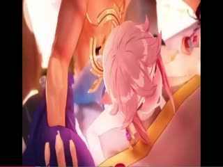 3D原神  NTR偷晴射交派对~1