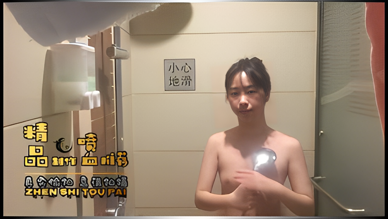 酒店浴室镜子上暗藏针孔摄像头偷窥美女洗澡