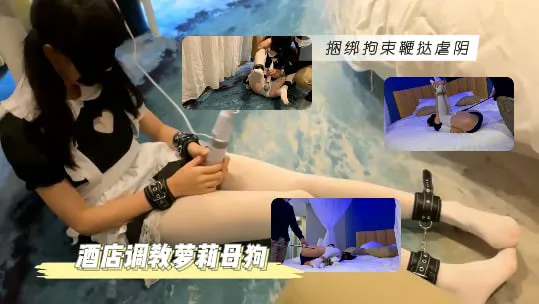 萝莉女仆，酒店调教捆绑拘束，鞭打虐阴-捆绑调教