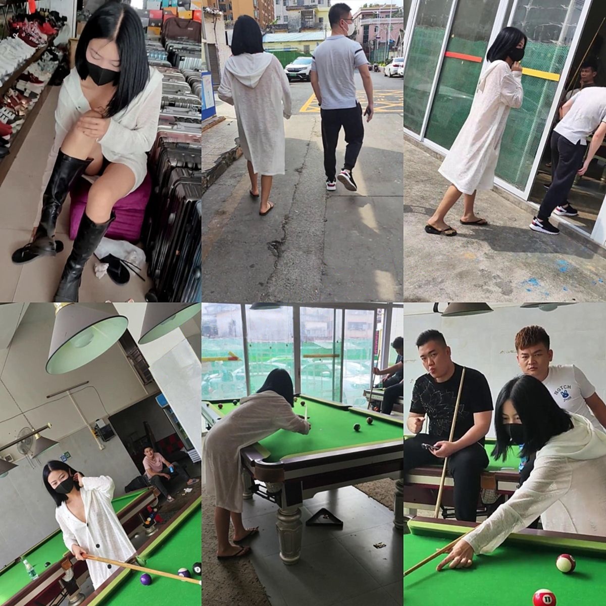 ❤️【cikaimoon】全裸台球厅打球 引一群男人开心围观